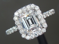 SOLD....1.14ct E VVS2 Emerald Cut Diamond Ring R1958