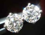 SOLD....Diamond Earrings: .54ct tw Round Brilliant Diamond Stud Earrings R1913