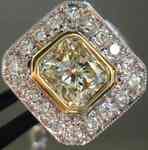 SOLD....Gentleman's Jewelry: Canary Diamond Tie Tack-Solid Gold R2493