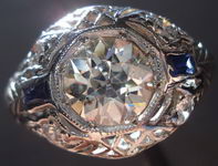 SOLD.....Vintage Jewelry: 1.04ct OEC Diamond Ring Platinum date 1927