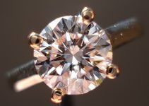 SOLD....Pink Diamond Ring: 1.62ct Faint Pink Round Diamond GIA Subtle yet potent R1941