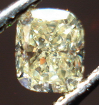 SOLD....Loose Diamond: .46ct Cushion Light Yellow VS- soft cut R3442