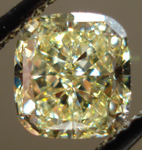 SOLD......Loose Diamond: 1.16 Fancy Light Yellow Cushion IF GIA Perfectly Stunning R3502