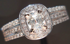 .30ct G VS1 Cushion Cut Diamond Ring R3628