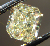 SOLD....Loose Diamond: 1.24ct Radiant Cut Fancy Light Yellow VS2 GIA Sparkling Lemonade R3673