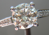 SOLD.....Diamond Ring: 1.52ct K/VS2 Round Diamond Platinum Ring R3734