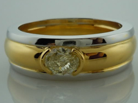 1.14ct Y-Z VS2 Oval Diamond Ring R3991