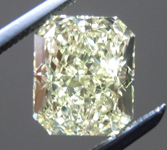 SOLD.....Loose Diamond: 1.53ct Radiant Cut Fancy Light Yellow VS2 GIA Lovely Lemon Color R4041