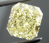 SOLD....Loose Diamond: 1.33ct Radiant Cut Fancy Light Yellow VS2 GIA Gorgeous Stone R4040