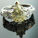 SOLD....1.73ct S-T SI1 Pear Shape Diamond Ring R4049