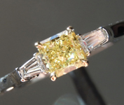 0.41ct Yellow VS1 Radiant Cut Diamond Ring R4145