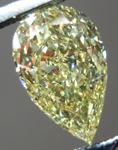 SOLD...Loose Diamond: .85ct Pear Shape Fancy Yellow VVS2 GIA Phenomenal Stone R4174