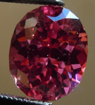 SOLD...Loose Spinel: Precision Cut 1.68ct Pink Spinel Oval Shape Dramatic Color R4192