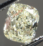 SOLD....Loose Diamond: 1.16ct Cushion Cut Y-Z, Natural Light Yellow SI2 Great Cut R4230