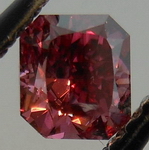 SOLD...Loose Red Diamond: Incredibly rare Fancy Purplish RED Radiant Diamond GIA R4300
