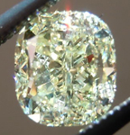 SOLD.....Yellow Cushion Cut Diamond: 1.01ct Fancy Light Yellow VVS1 Cushion Cut GIA Amazing Sparkle R4525