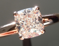 SOLD.....  Diamond Ring: 1.07ct K/VVS2 Cushion Cut GIA Hand Forged Solitaire R4809