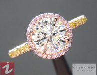 SOLD.......Crafted by Infinity Round Brilliant Diamond: 1.00ct J/I1 Ideal Cut AGSL Halo Ring R4904