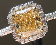 SOLD.....Yellow Diamond: 1.62ct Y-Z VVS1 Radiant Cut GIA "Uber Halo" R5050