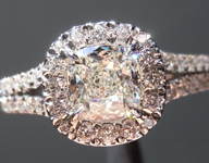 0.75ct J VS1 Cushion Cut Diamond Ring R5093