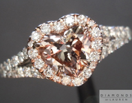 SOLD...0.89ct Fancy Pinkish Brown I1 Heart Shape Diamond Ring R5105