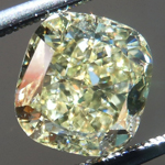 SOLD...Loose Diamond: 2.14ct Fancy Brownish Greenish Yellow SI1 Cushion Cut GIA R5225