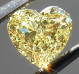 SOLD.....Loose Yellow Diamond: .60ct Fancy Yellow VS2 Heart Shape GIA Strong Color R5258