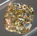 SOLD...Loose Brown Diamond: 3.02ct Fancy Brownish Yellow VVS2 Cushion Cut GIA R5409