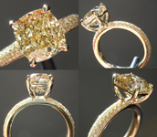 Custom Made Pavé Triple Row Shank Semi-Mount SO5409