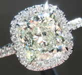 SOLD...Diamond Ring: 2.00ct N SI1 Cushion Cut GIA Halo Ring R5514