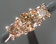 SOLD...0.32ct Brown VS2 Round Brilliant Diamond Ring R5697