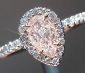 SOLD.....0.51ct Pink Pear Shape Diamond Ring R5615