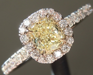 SOLD... 0.50ctY-Z VS2 Cushion Cut Diamond Ring R5898