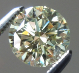 SOLD.....0.86ct Gray-Greenish Yellow SI2 Round Brilliant Diamond R5925