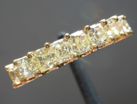 SOLD.....Yellow Diamond Ring: 2.00ctw Fancy Light Yellow Radiant Cut Diamond Band R5143