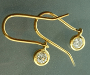 SOLD....0.60ctw N VS Round Brilliant Diamond Earrings R5537