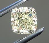 SOLD....Loose Yellow Diamond: .90ct Fancy Light Yellow VS1 Cushion Modified Brilliant GIA Beautiful Cut R5785