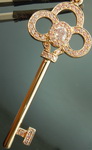 SOLD...SPECIAL! 0.26ct Pink Oval Shape Diamond Key Pendant R6045