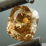 SOLD....Loose Brown Diamond: 1.00ct Fancy Yellow Brown SI1 Cushion Cut Diamond R6150
