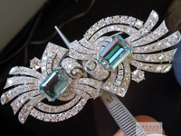 SOLD.....Raymond Yard Zircon and Diamond Brooch Pin Combination R6180