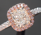 SOLD...Diamond Ring: .70ct G VVS1 Cushion Cut Diamond Halo Ring GIA R6310