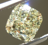 SOLD...Loose Yellow Diamond: 1.13ct Fancy Light Yellow SI2 Cushion Cut Diamond GIA R6389