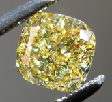 SOLD.......Loose Yellow Diamond: .77ct Fancy Intense Yellow I1 Cushion Cut Diamond GIA R1736