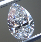 SOLD....Loose Colorless Diamond : .91ct F SI2 Pear Brilliant Diamond GIA R6382