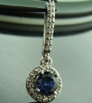 0.57ct Blue Round Brilliant Sapphire Pendant R6470