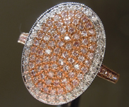 SOLD....0.43ctw Natural Pink and Colorless Diamond Ring R6553