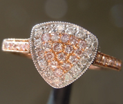 SOLD...0.29ctw Natural Pink and Colorless Diamond Ring R6637