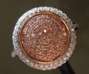 SOLD.....Pink Diamond Ring: .69ctw Natural Pink and Colorless Diamond Ring R6555