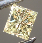 SOLD...0.28ct Fancy Light Yellow SI2 Princess Cut Diamond R6584