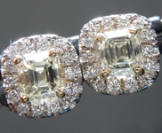 1.13cts Y-Z VS Emerald Cut Diamond Earrings R6660